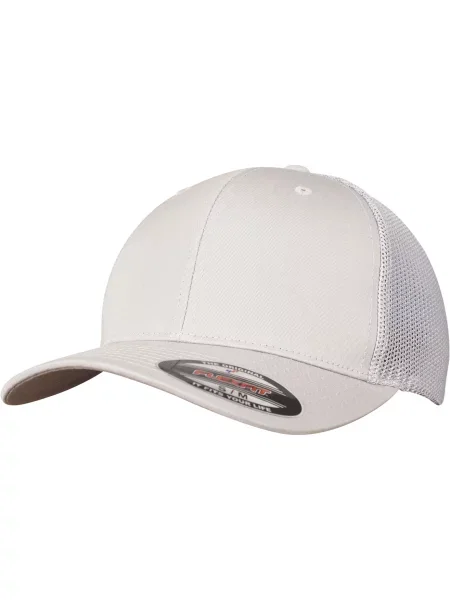 Kapa Flexfit z mrežo siva