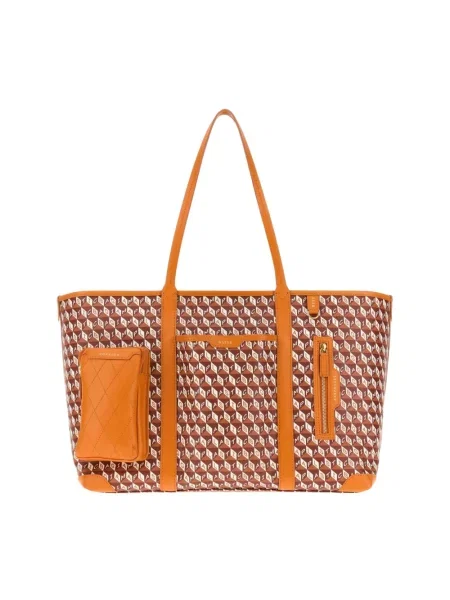 Shopperka Anya Hindmarch skórzana brązowa