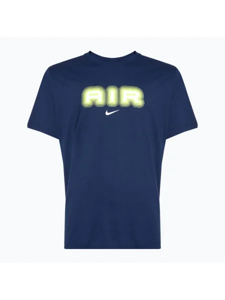 Férfi Nike Air Graphic midnight navy/volt póló. Méret: haditengerészet