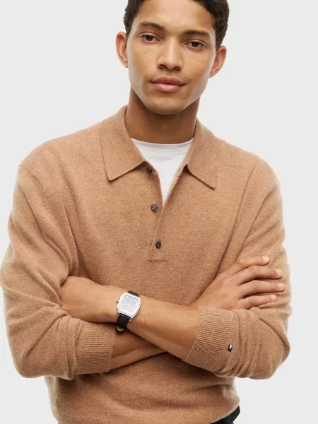 Шерстяной свитер Tommy Hilfiger бежевый