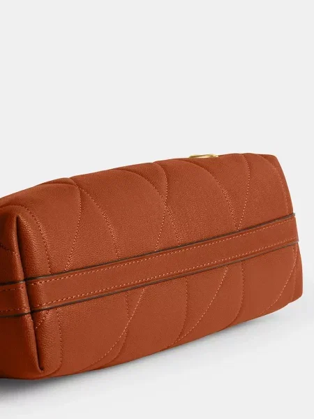 Кожаная стеганая сумка через плечо Coach
