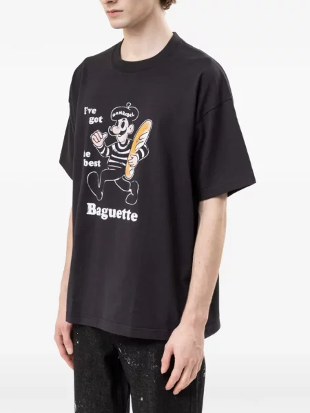 Tricou Domrebel cu imagine negru