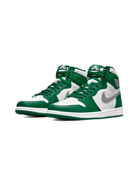 Lniane sneakersy Jordan Air Jordan 1 zielone