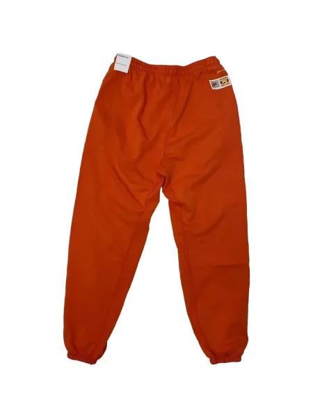Prugasta vesta Nike s okruglim izrezom od flisa crvena
