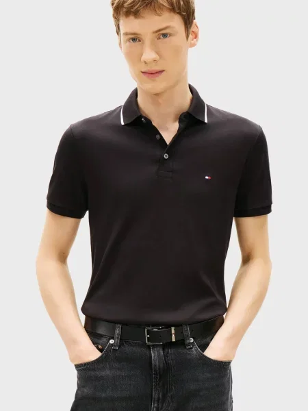 Поло Tommy Hilfiger чорне