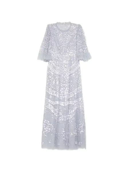 Rochie Needle & Thread cu paiete albastru