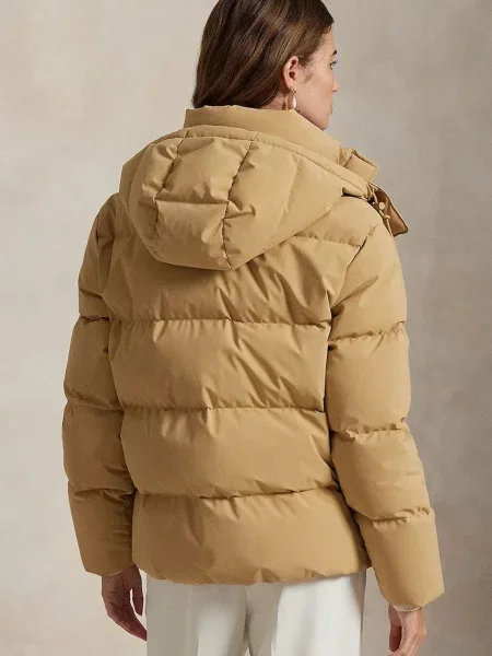 Polo Ralph Lauren kurtka puchowa MATTE POLY zimowa beżowy