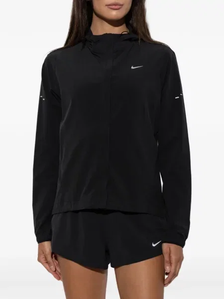 Hanorac cu glugă Nike cu autograf cu șireturi din dantelă negru