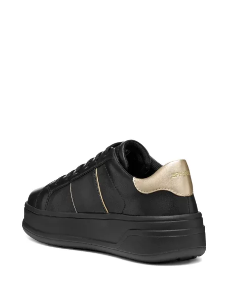 Sneakerși Geox cu dungi negru