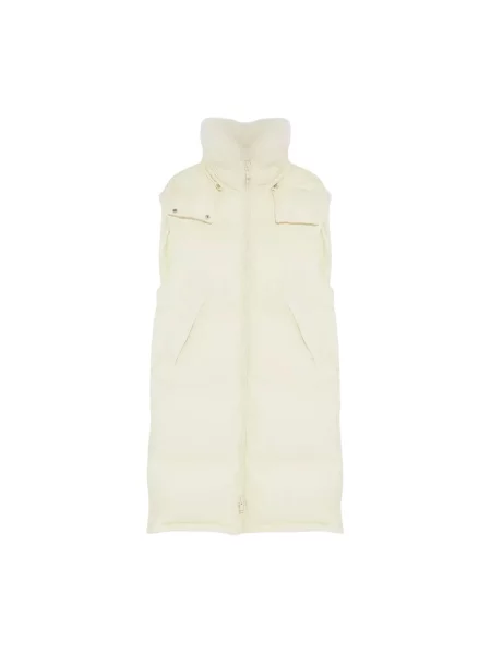 Kamizelka puchowa Yves Salomon beżowa