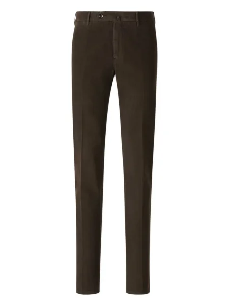 Pantaloni Pt Torino de catifea cord maro