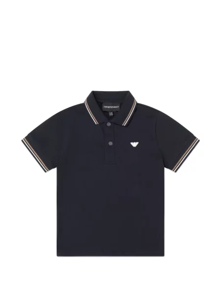 Koszulka polo dziecięca Emporio Armani niebieska