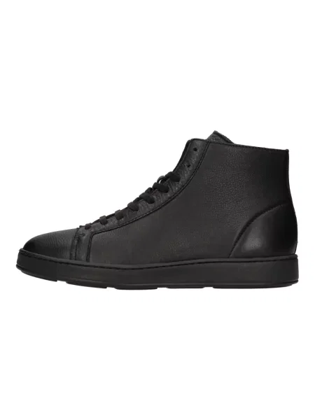 Sneakersy Santoni skórzane czarne