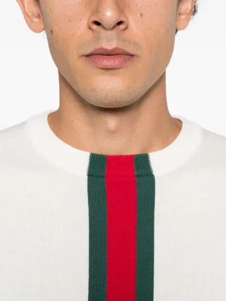 Tricou Gucci tricotate alb