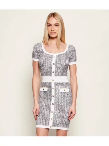 GUESS Rochie ANNABELLE alb