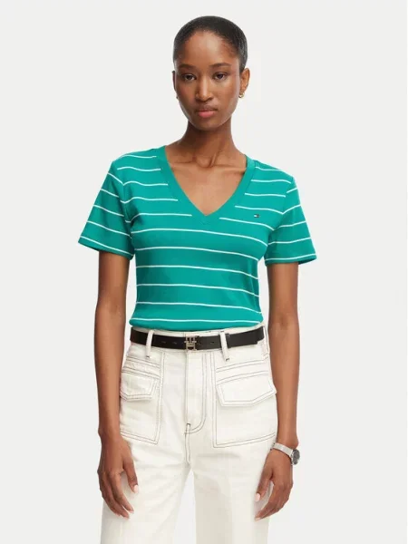 Тениска Tommy Hilfiger зелено