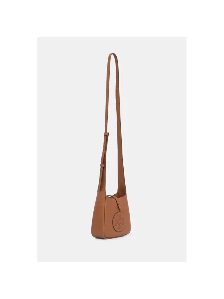 Torebka crossbody Tory Burch skórzana brązowa