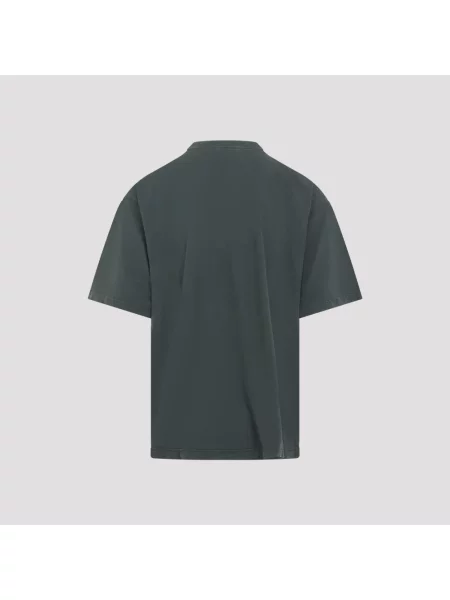 Koszulka Balenciaga z krótkim rękawem casual zielona