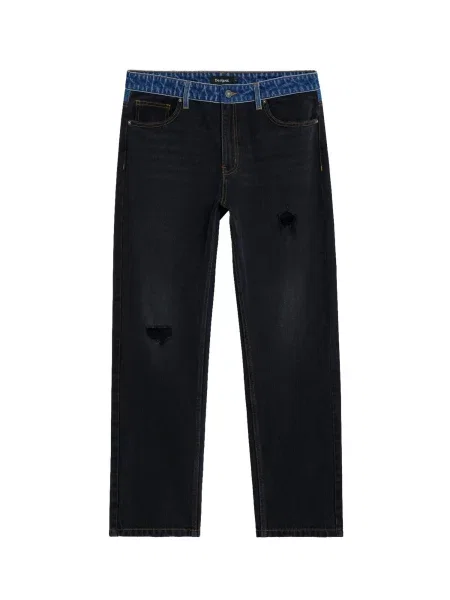 Desigual Jeans albastru denim negru