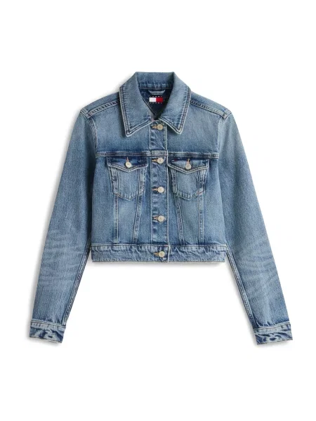 Tommy Jeans Geacă de primăvară-toamnă VIVIANNE denim albastru