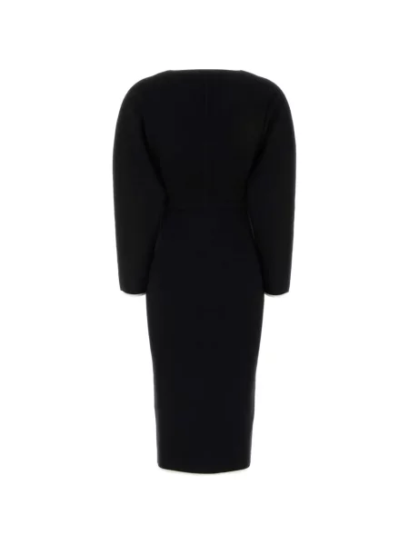 Rochie midi Max Mara cu decolteu în V negru
