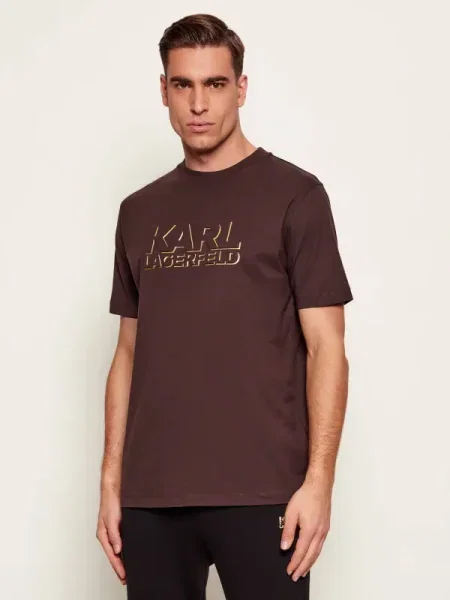 Karl Lagerfeld Tricou | regular fit maro
