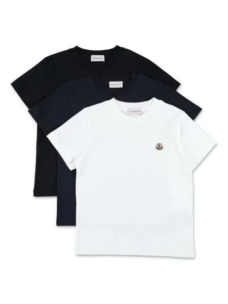 Koszulka dziecięca Moncler Enfant niebieska