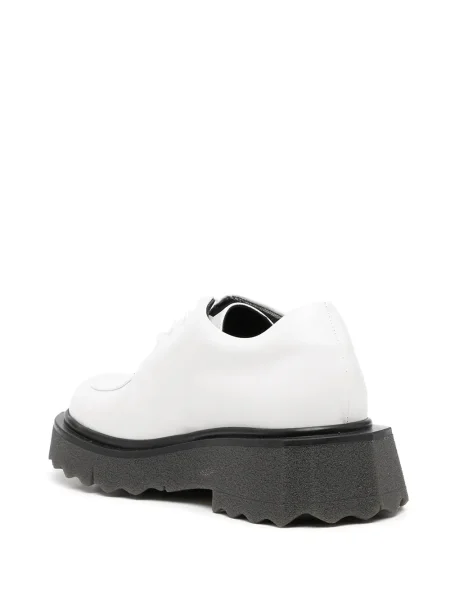 Pantofi Off-white cu șireturi din dantelă alb