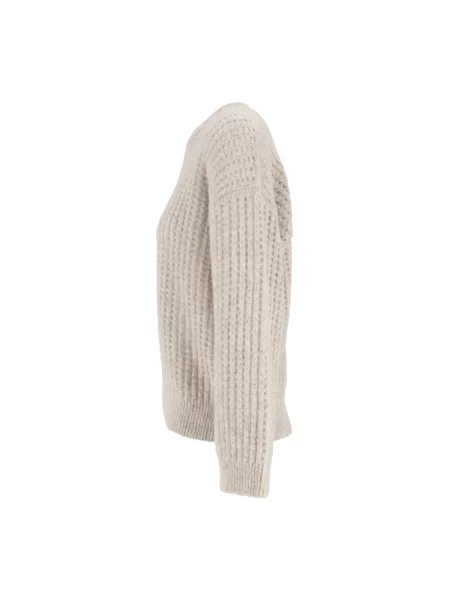 Dzianinowy sweter Peserico beżowy