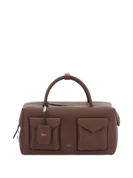 Geanta de piele Max Mara din piele maro