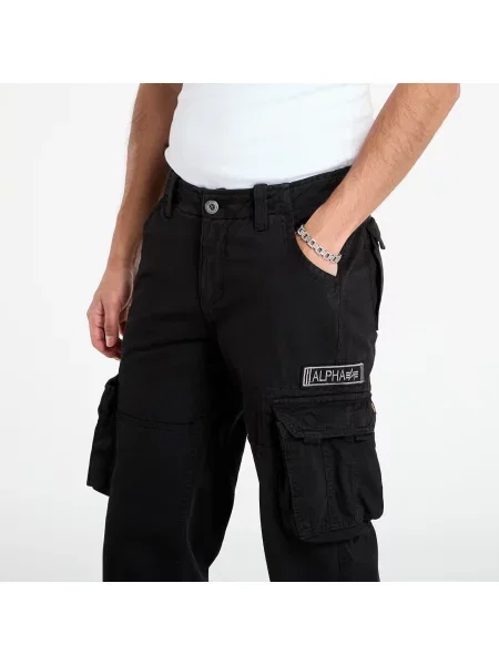 Alpha Industries nohavice Jet Straight Fit čierna