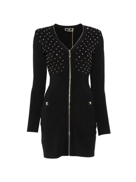 Matlasat rochie mini Elisabetta Franchi negru