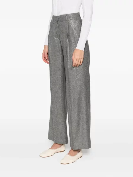 Pantaloni Peserico argintiu