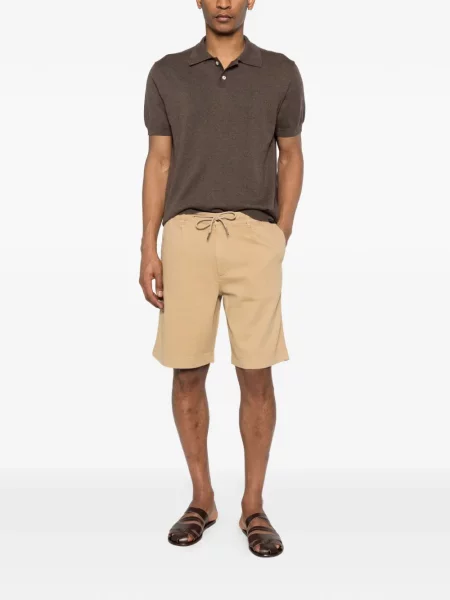 Tricou polo Woolrich scurt maro