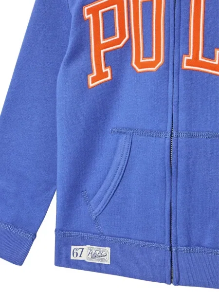 Bluza z kapturem dziecięca Polo Ralph Lauren niebieska