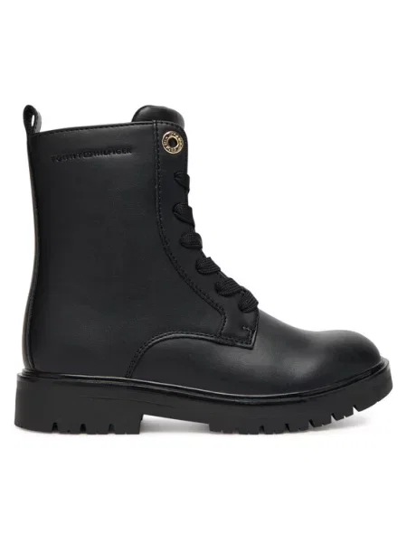 Žygio batai Tommy Hilfiger Lace-Up Bootie S juoda