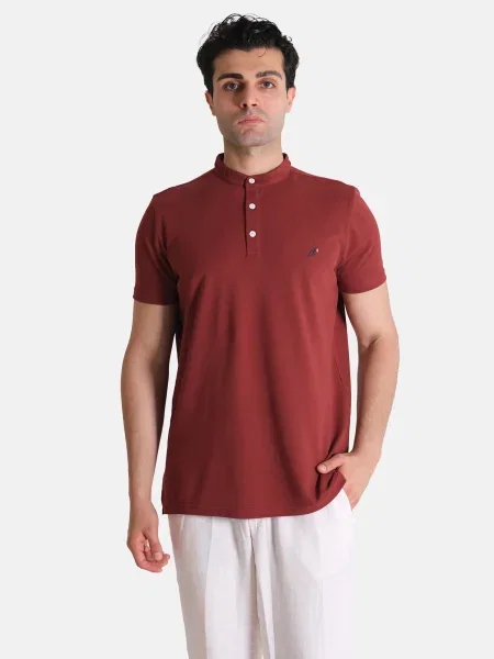 Moxx Paris Tricou bleumarin / roșu bordeaux alb