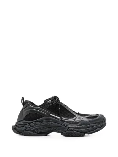 Sneakerși Balenciaga Triple S cu șireturi din dantelă negru