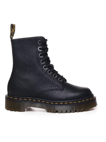Botki Dr. Martens sznurowane skórzane czarne