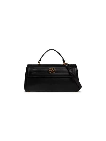 Karl Lagerfeld geantă pentru femei din piele K/AUTOGRAPH negru
