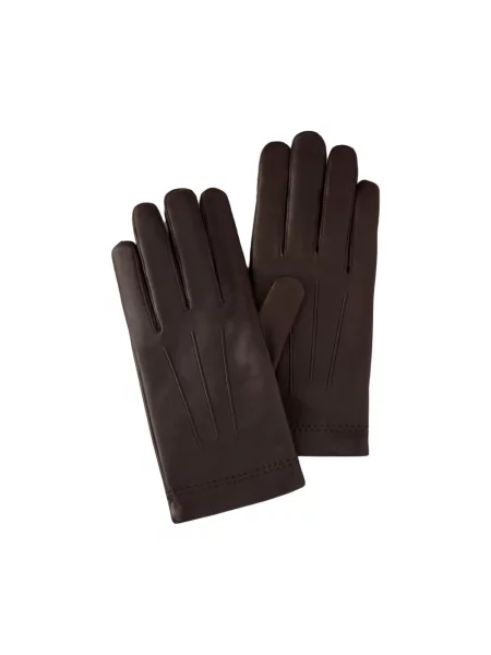 Rękawiczki Mulberry skórzane brązowe