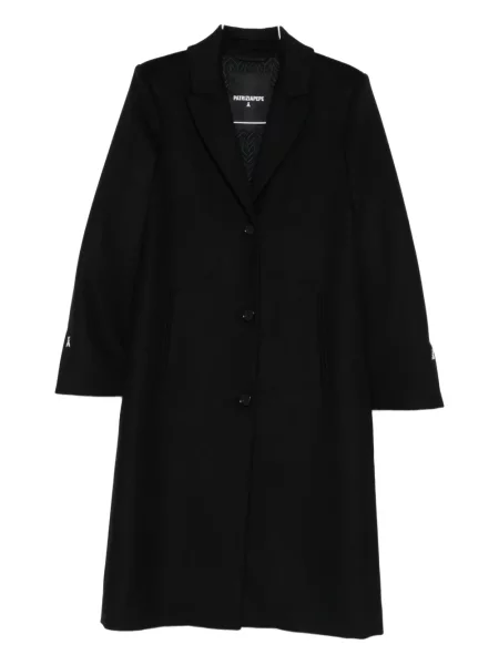 Płaszcz Patrizia Pepe wełniany jednorzędowy czarny