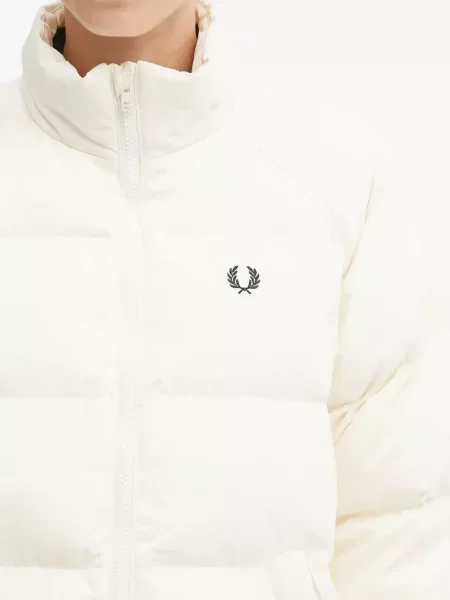 Geacă cu puf Fred Perry cu broderie alb