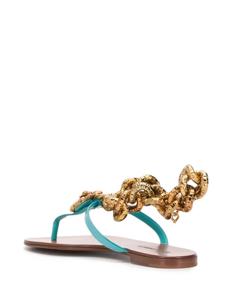 Sandale Dolce & Gabbana din piele albastru
