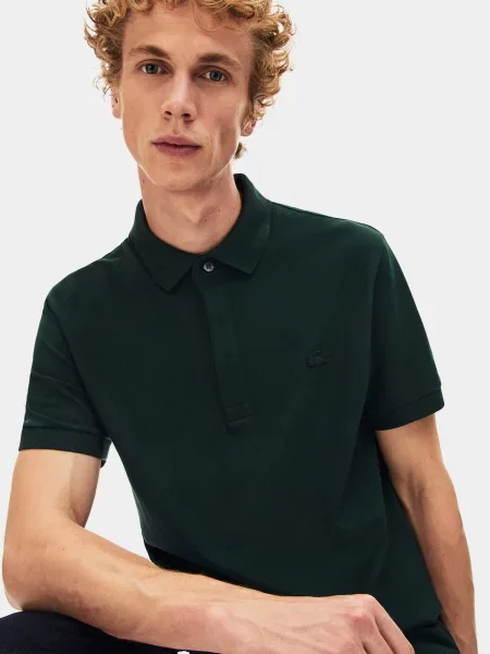 Поло Lacoste зеленое