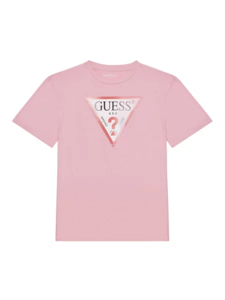 Guess T-Shirt Oversize różowy
