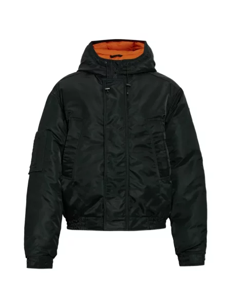 Geacă cu puf Canada Goose cu glugă verde