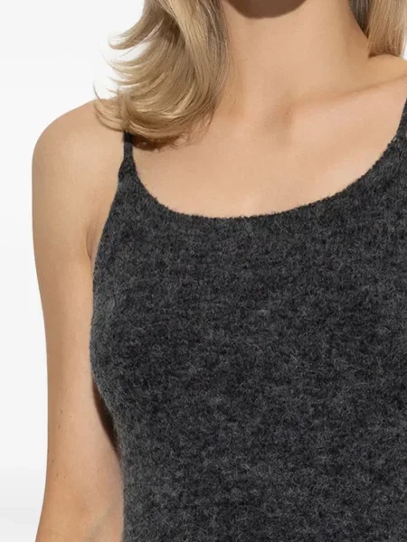 Rochie midi Gestuz până la genunchi de costum gri