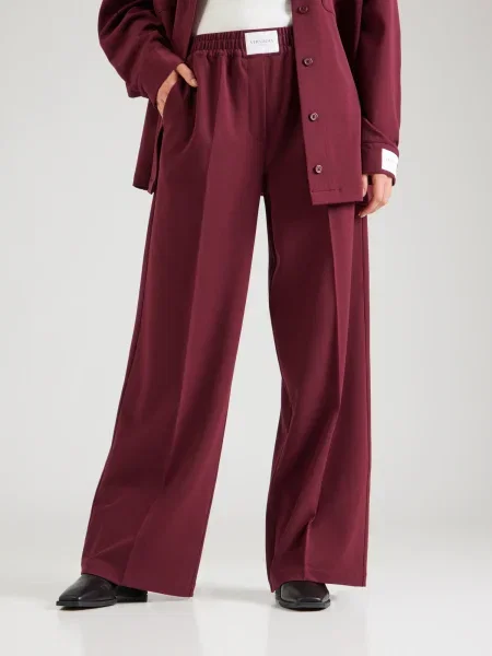 VERSTIQUE Pantaloni burgundy roșu