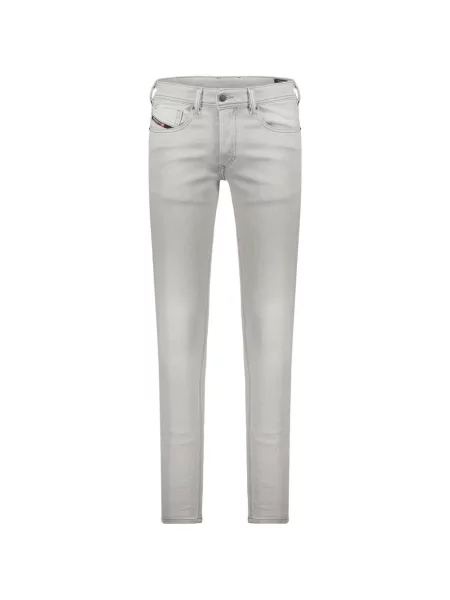 Mršav skinny fit traperice Diesel dizajn s pet džepova siva